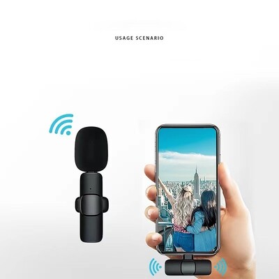 Wireless Lavalier Microphone Portable