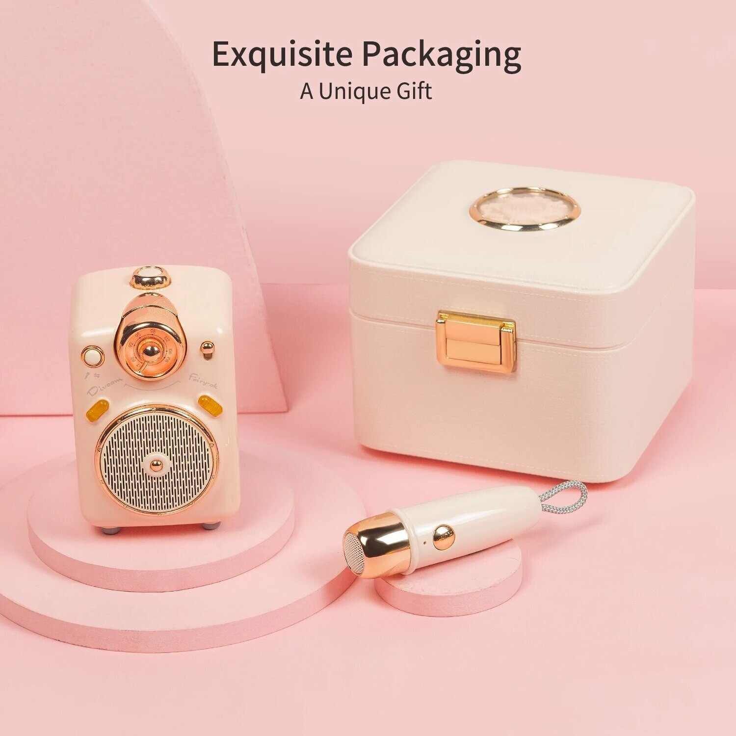 Portable Bluetooth Speaker With Microphone Karaoke Function