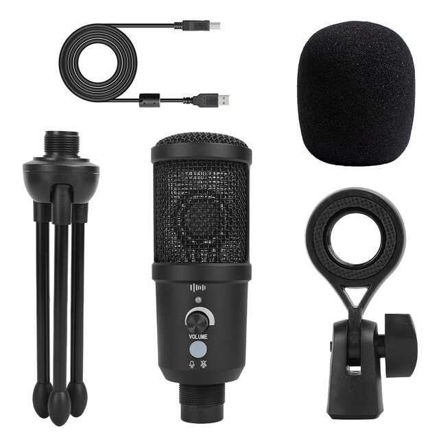 USB Recording Condenser Microphone Computer Video Microphone