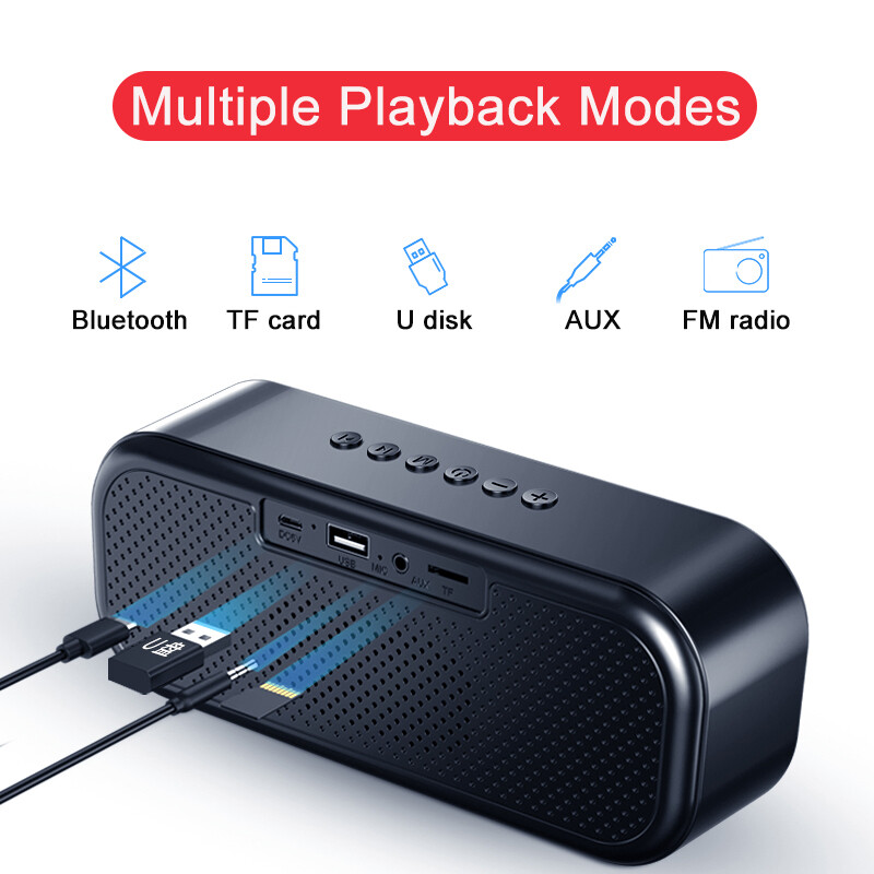 LED Alarm Clock FM Radio Smart Wireless Speaker