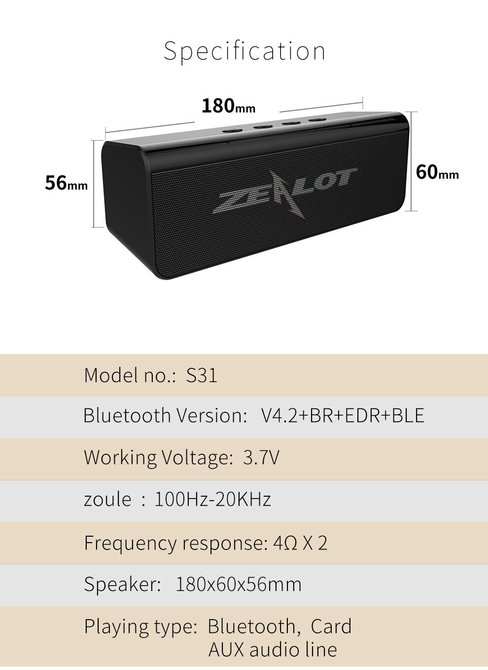 Modern Stylish Soundbar Portable Stereo Wireless Subwoofer Speaker