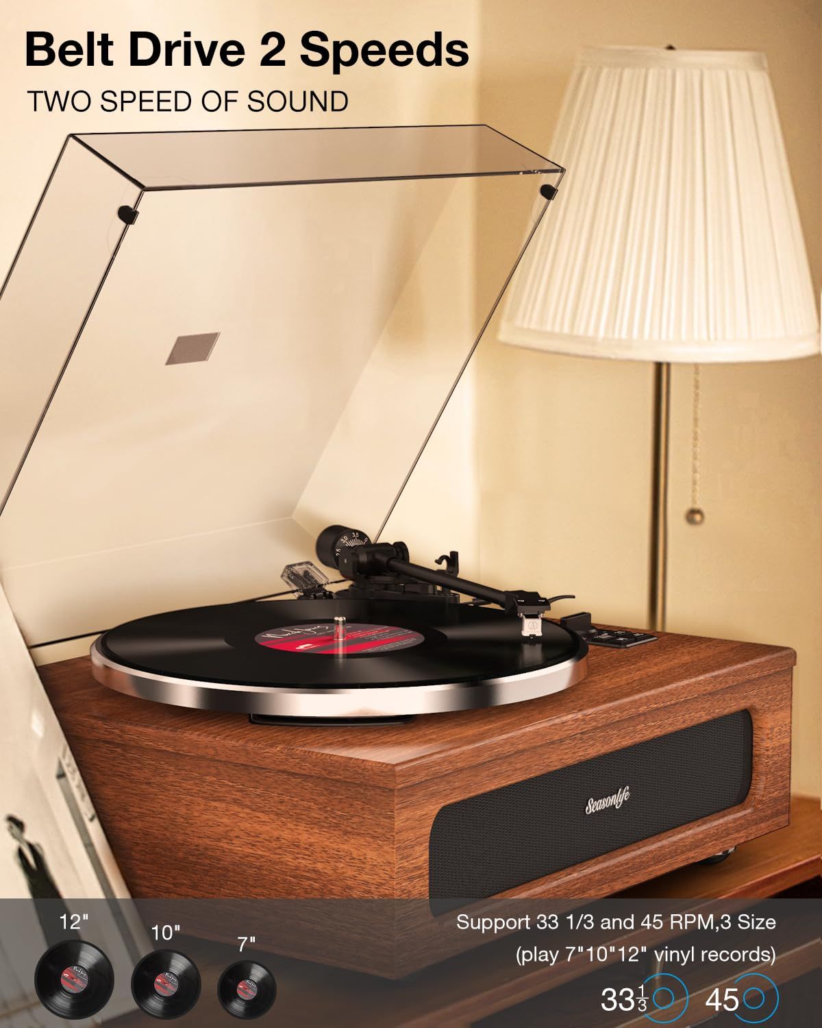 Record Player All-in-One High Fidelity Turntable  ATN3600L