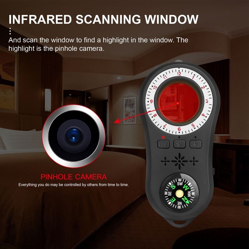GPS Tracker Detector RF Signal Infrared Hotel Anti-Sneak Camera Detector