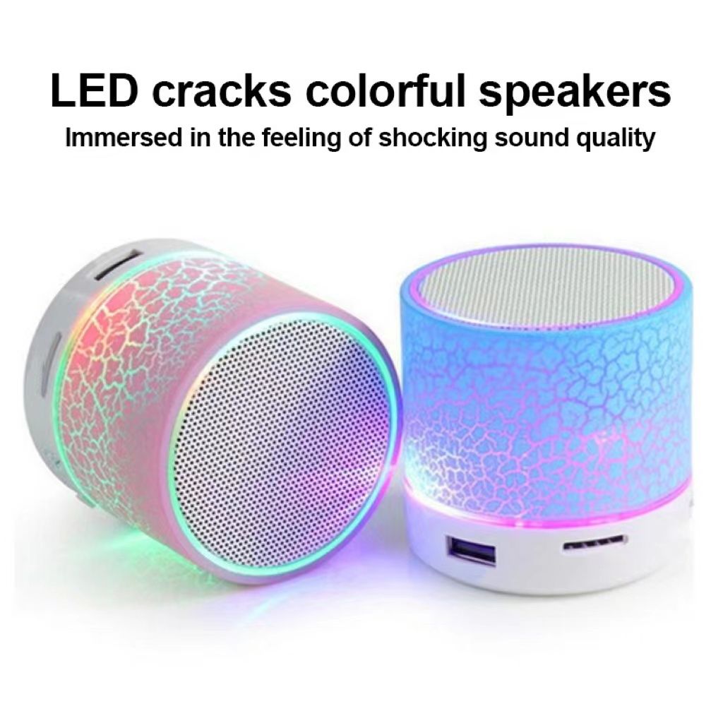 LED Lights Subwoofer USB Charging  Portable Bluetooth Speaker