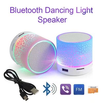 LED Lights Subwoofer USB Charging Portable Bluetooth Speaker