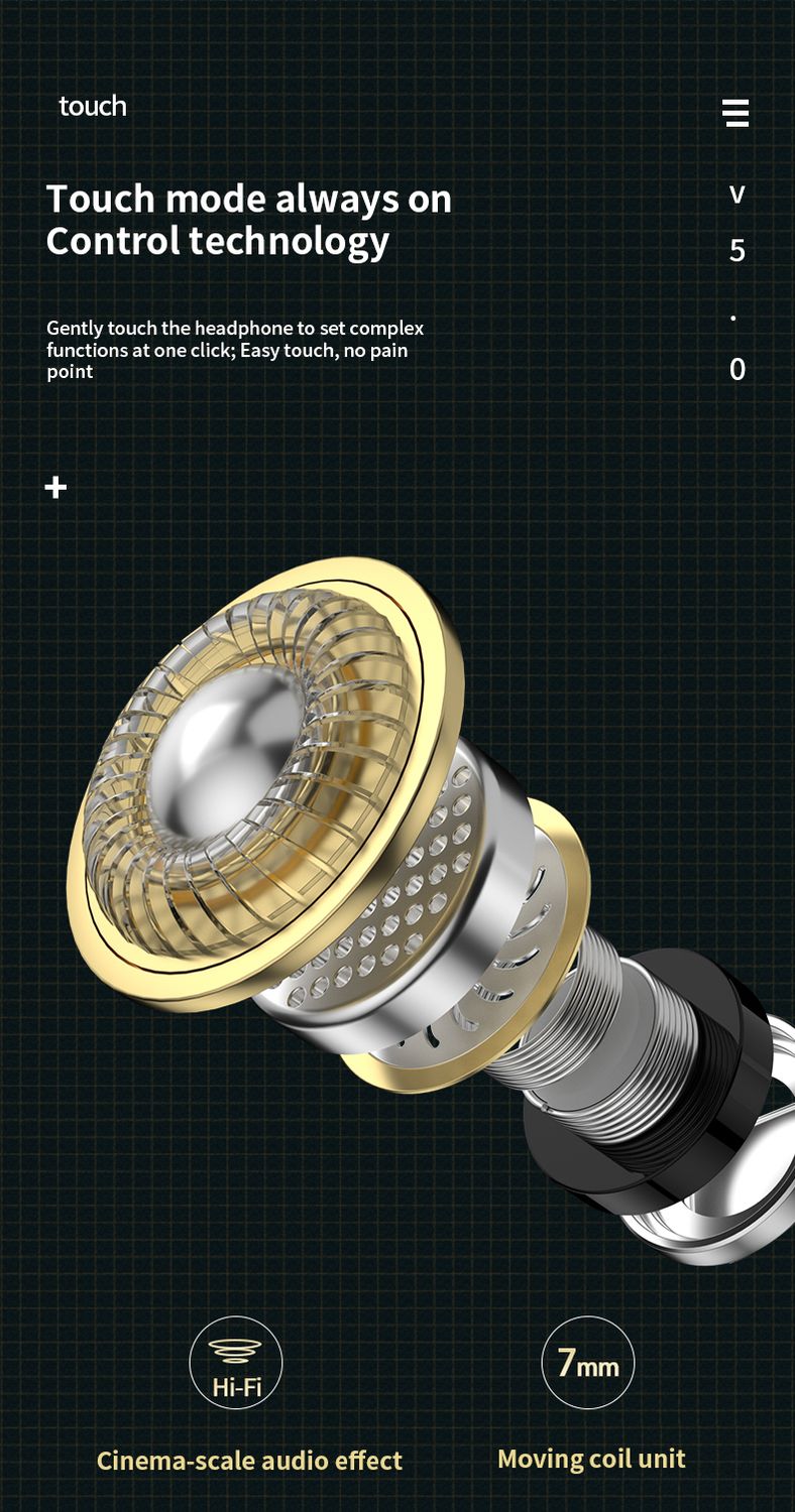 Wireless Headphones Bluetooth Sport Headset Waterproof Microphone Music Earphones