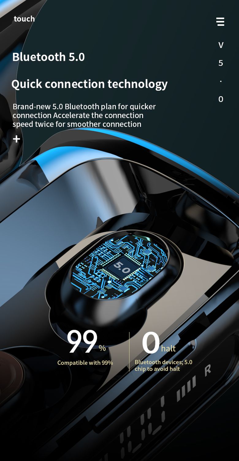 Wireless Headphones Bluetooth Sport Headset Waterproof Microphone Music Earphones