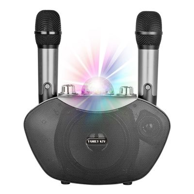 Karaoke Speaker with Wireless Microphone Mobile KTV Speaker Atmosphere Light