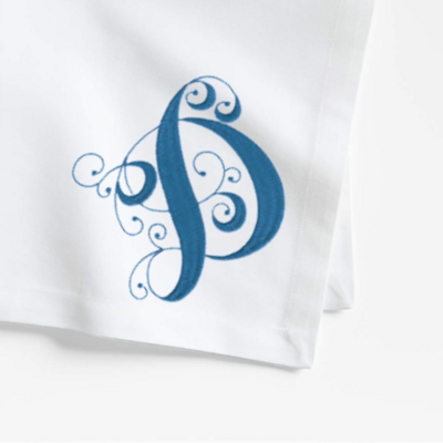 Elegant Curly Monogram Dinner Napkins