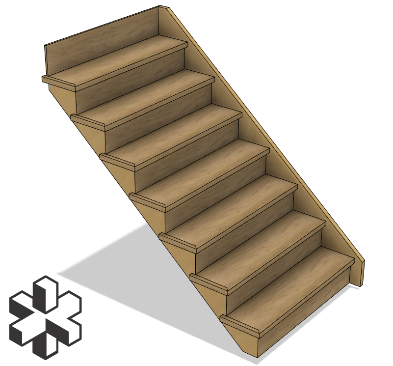 Fusion 360 Miter Left Staircase