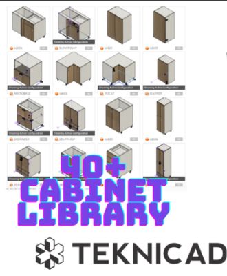 Cabinet Fusion 40+ Piece Cabinet Library For (Fusion 360 Pro Only)