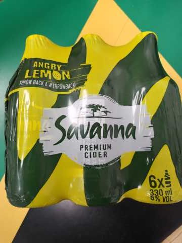 Savanna Premium  Cider - Angry Lemon