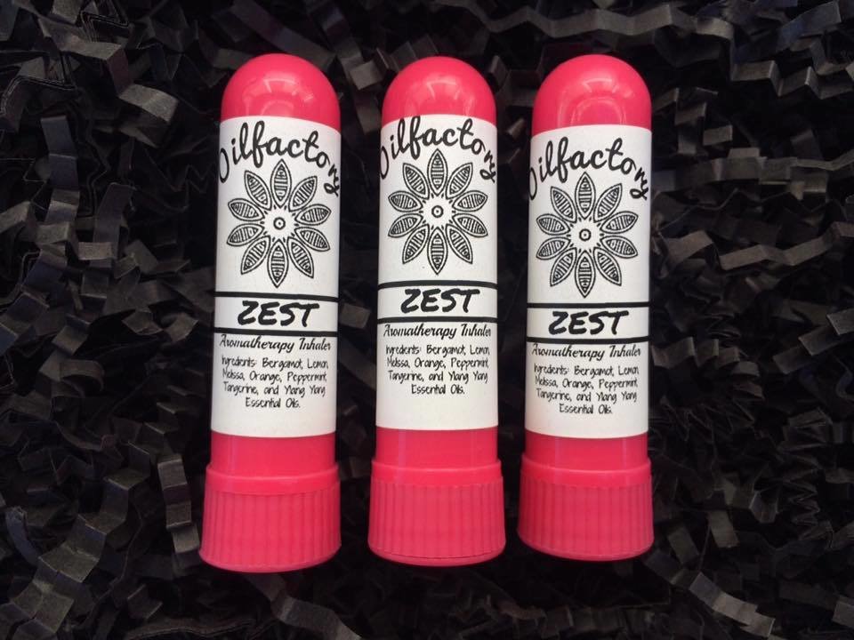 ZEST Aromatherapy Inhaler UPLIFTING ENERGIZING BLEND