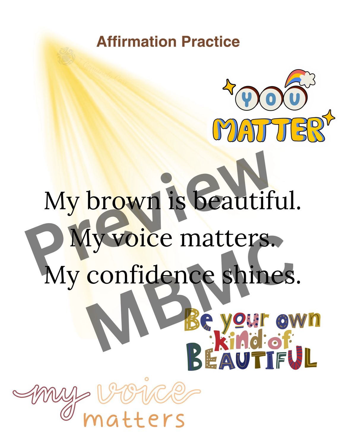 Brown Affirmation-Free