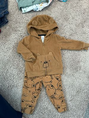 CARTERS bear jacket &amp; pants SIZE 9 MONTHS