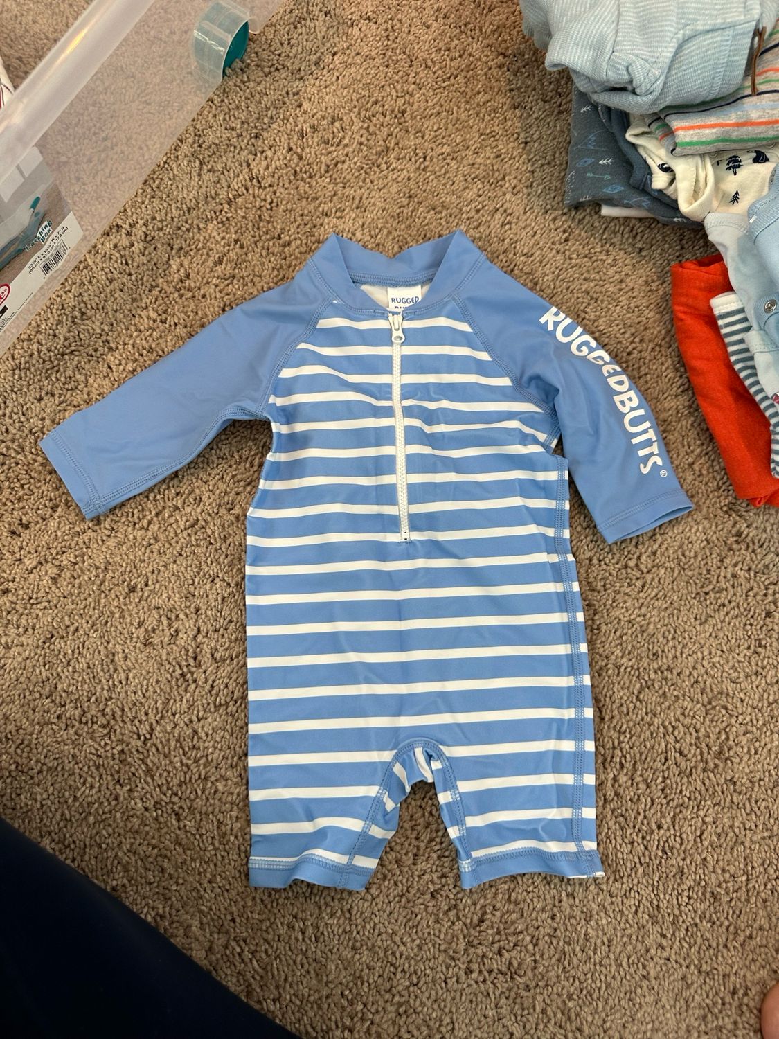 RUGGED BUTTS swim suit SIZE 3-6 MONTHS