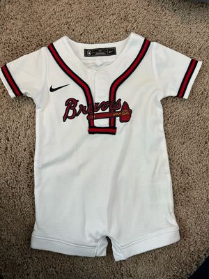 ATLANTA BRAVES onsie Jersey SIZE 3-6 MONTHS