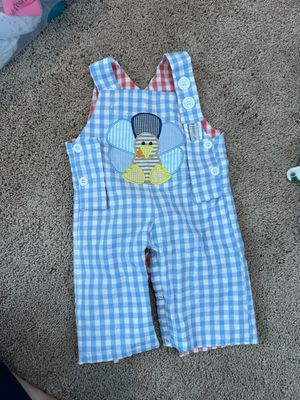 SEVEN LANE Dual sided Holiday Overalls SIZE 6 MONTHS