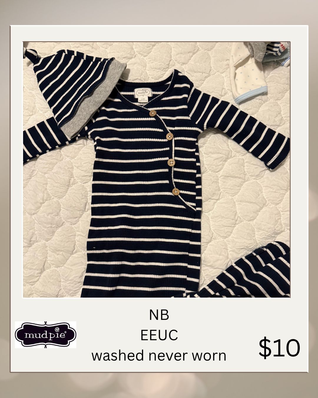 Newborn Knotted Gown