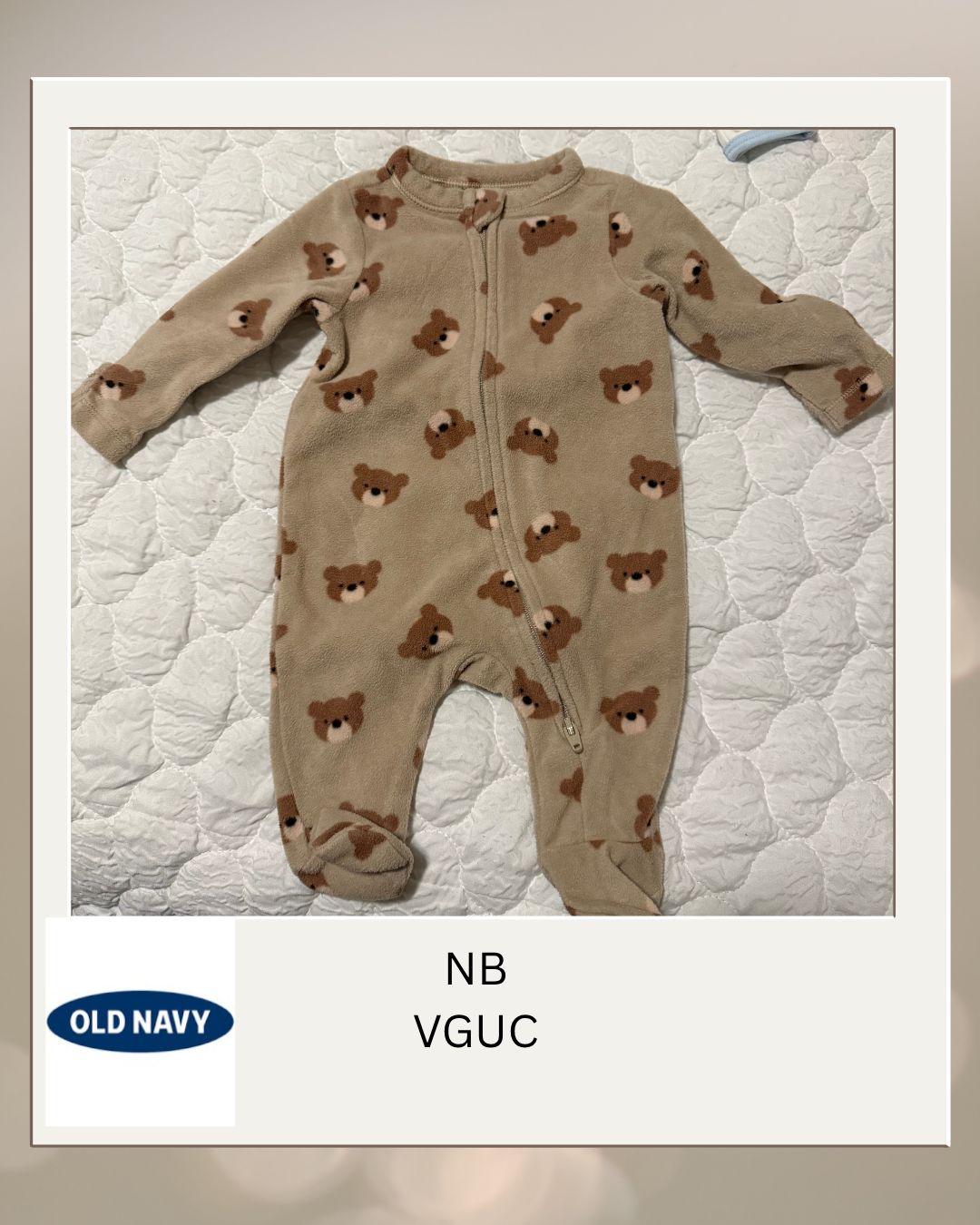 3 Pack Bundle Old Navy NB Zipper Sleepers