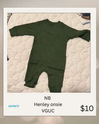 NB Henley Onsie