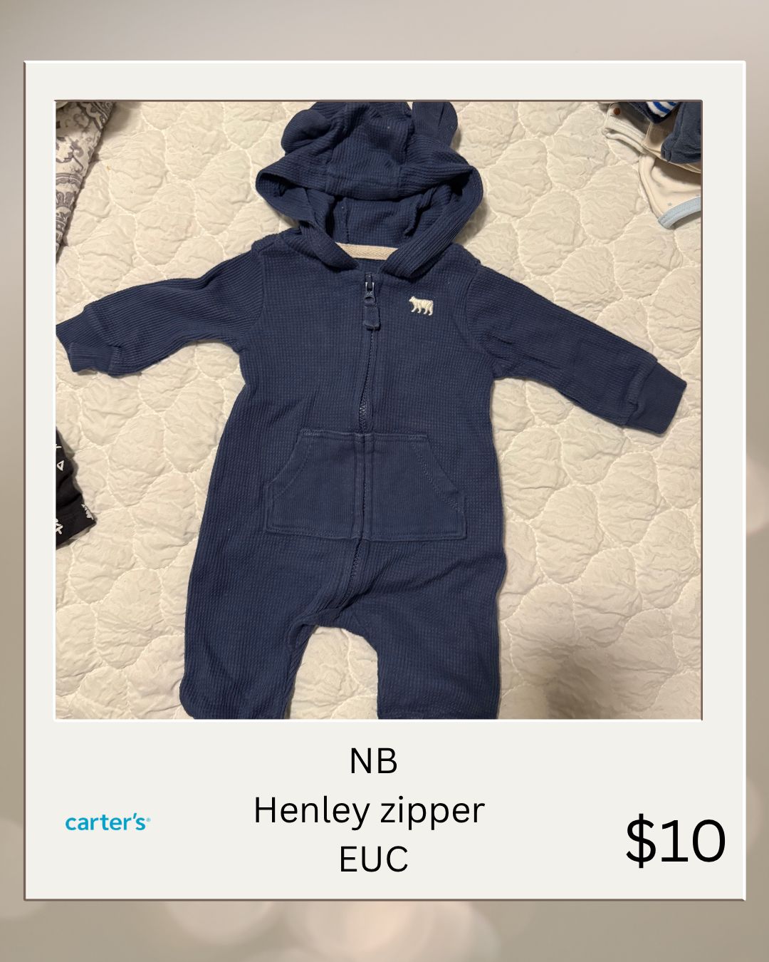 NB Henley zipper With Good