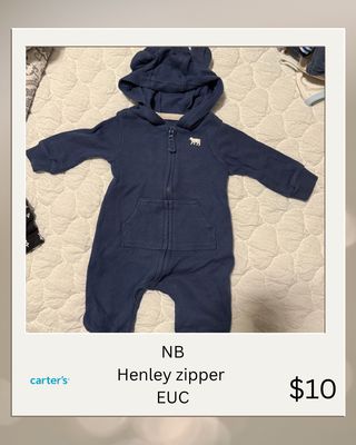 NB Henley zipper With Good