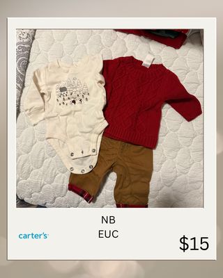 NB Winter Sweater, Pants, Onsie