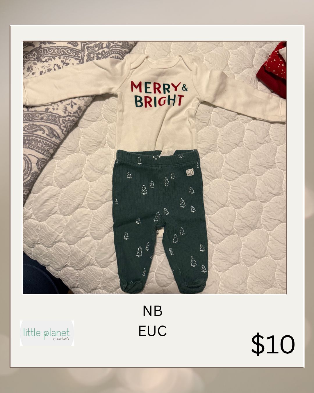 NB Christmas Onsie And Pants