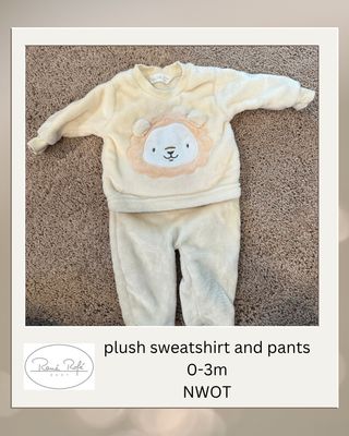 0-3m Fleece Sweatsuit