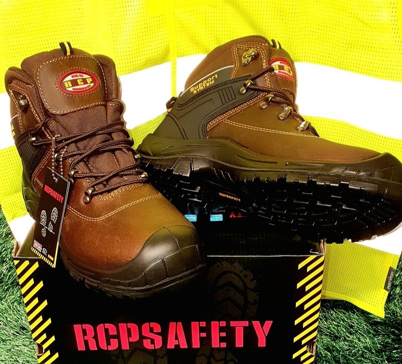 RCP Safety Boots Brown