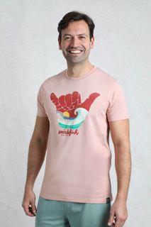 Weird Fish Hang Loose T Shirt Dusty Rose Weird Fish Hang Loose T Shirt Dusty Rose