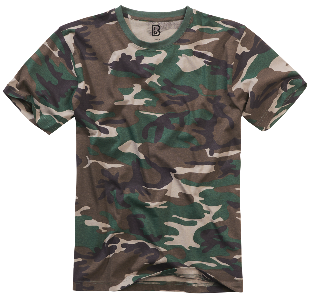 Brandit Woodland Camo T Shirt