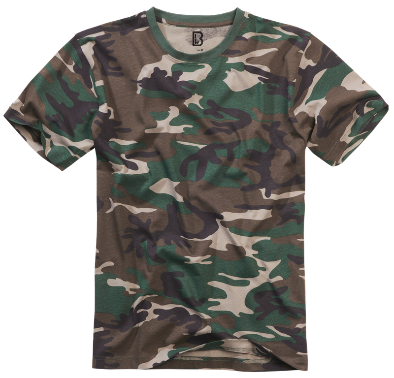Brandit Woodland Camo T Shirt