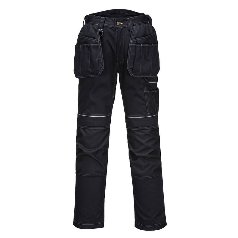 Portwest PW305 Stretch  Holster Work Trousers Black