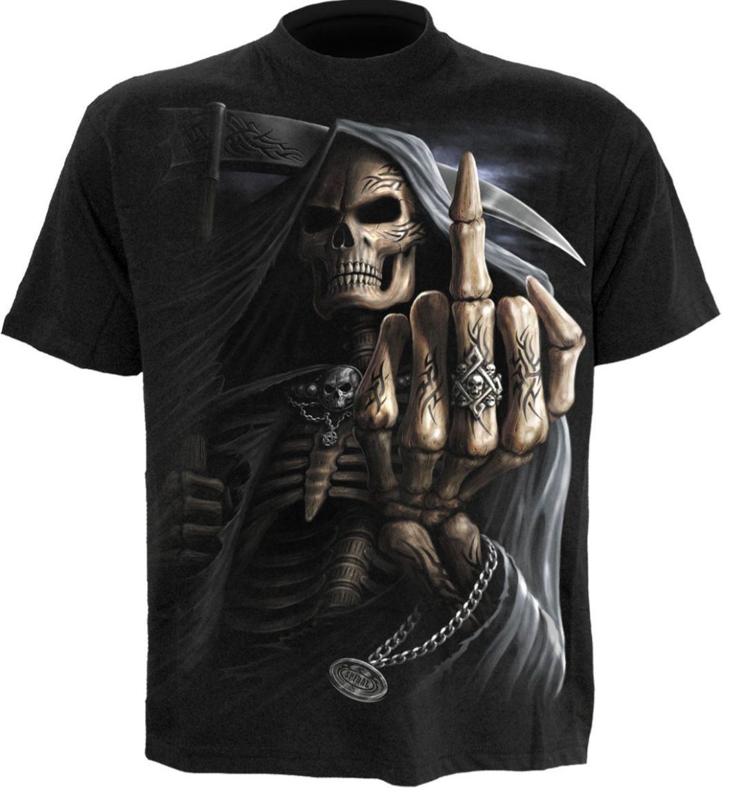 Spiral Bone Finger T Shirt