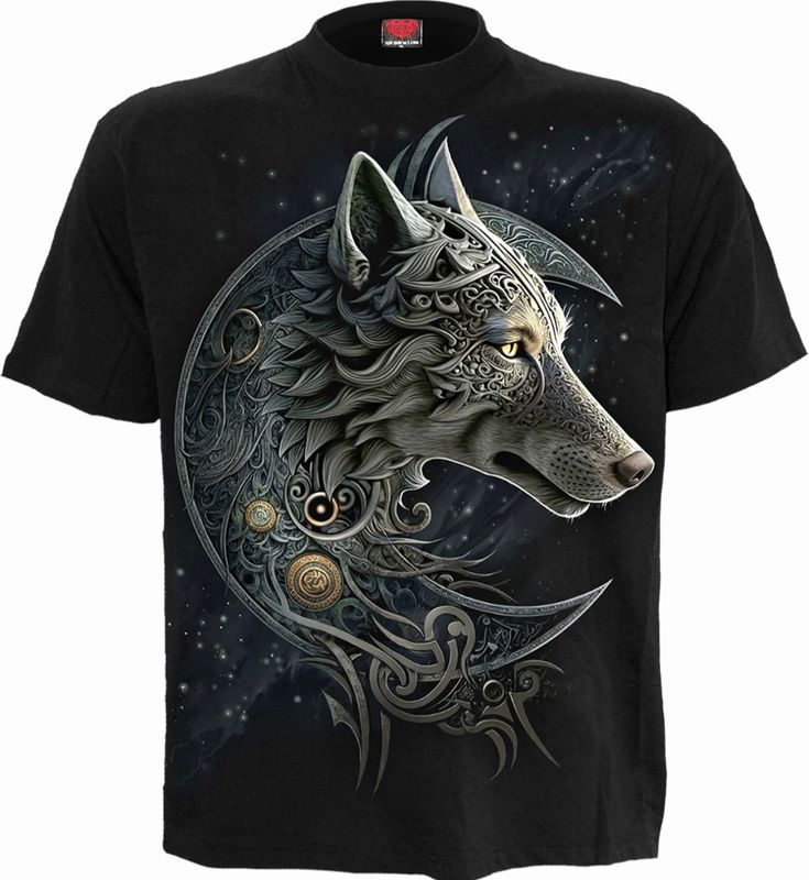 Spiral Celtic Wolf T Shirt