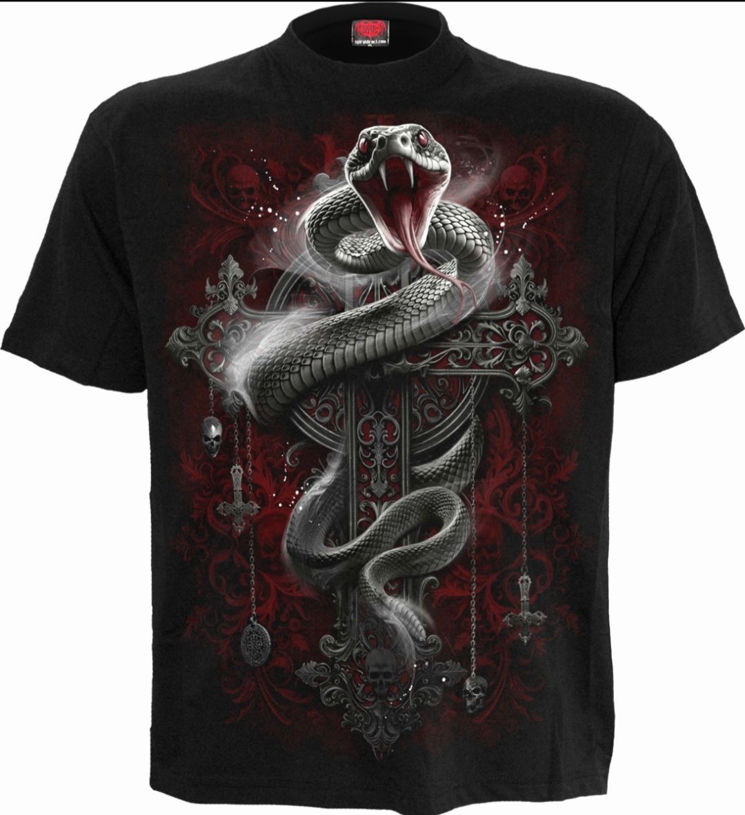 Spiral Gothic Serpent T Shirt