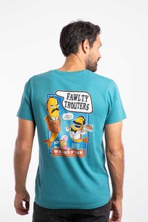 Weird Fish Fawlty Trouters Teal