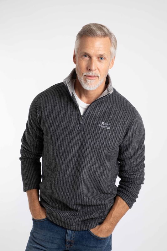 Weird Fish Newark Fleece Washed Black