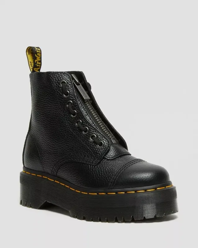 Dr. Martens Sinclair Soft Leather Platform Black
