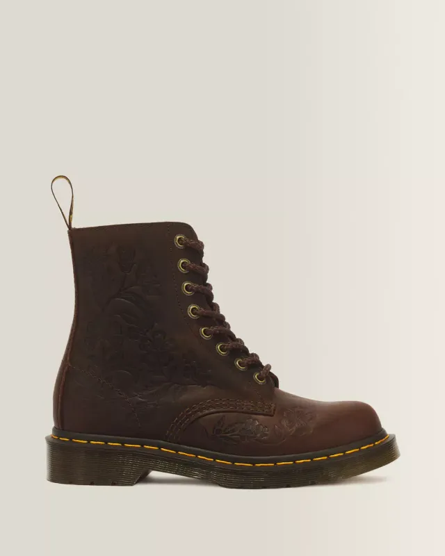 Dr. Martens 1460 Pascal Embossed Flower Soft Leather Boots Dr. Martens 1460 Pascal Embossed Flower Soft Leather Boots