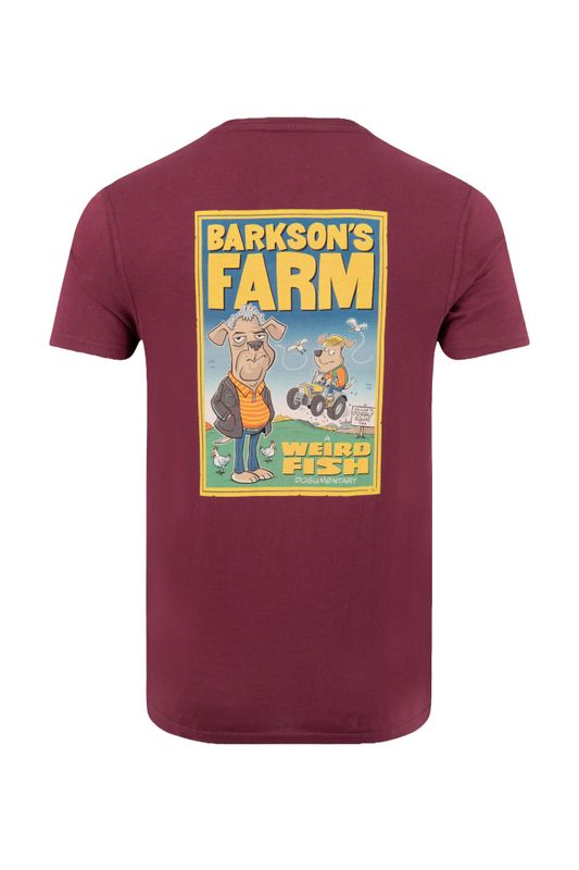 Weird Fish Barkson Farm T shirt Red Grape