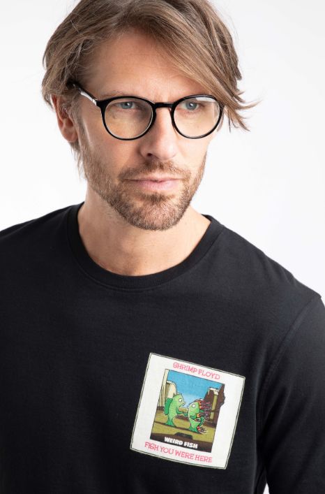 Fish You Were Here Artist Tee Black Fish You Were Here Artist Tee Black