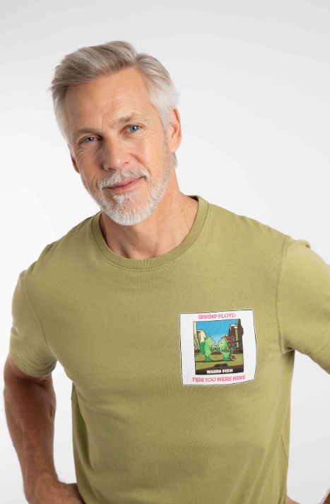 Fish You Were Here Artist Tee Washed Oak Fish You Were Here Artist Tee Washed Oak