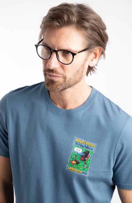 Holy Whale Artist Tee Washed Blue