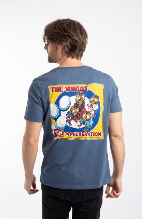 The Whoot Artist Tee Ensign Blue