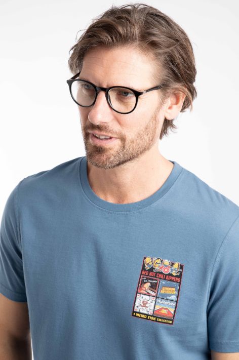 Chilli Kippers Artist Tee Washed Blue