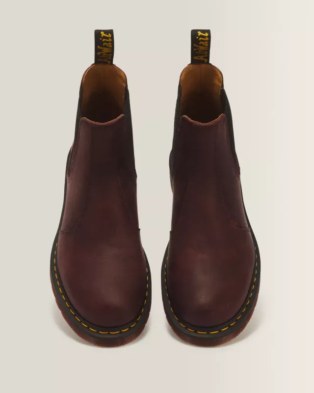 Dr. Martens 2976 Cherry Red Crazy Horse Chelsea Boots