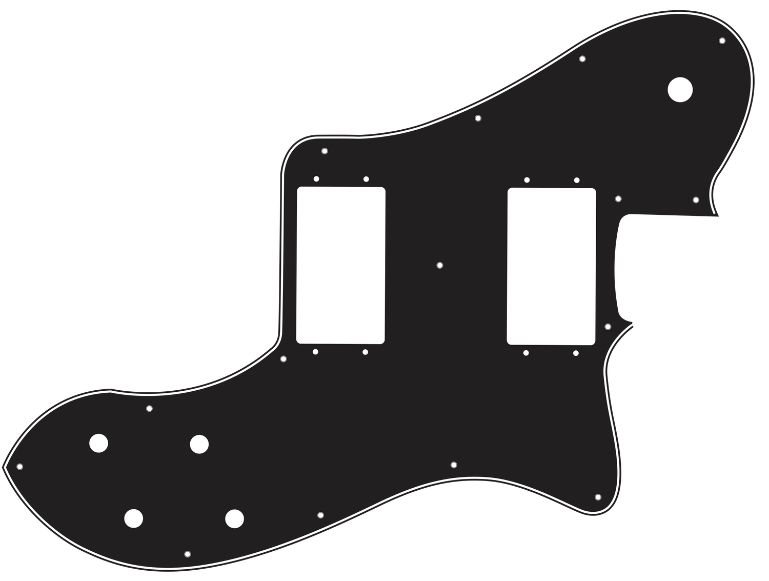 Fender® 72 Tele Deluxe Style Pickguard